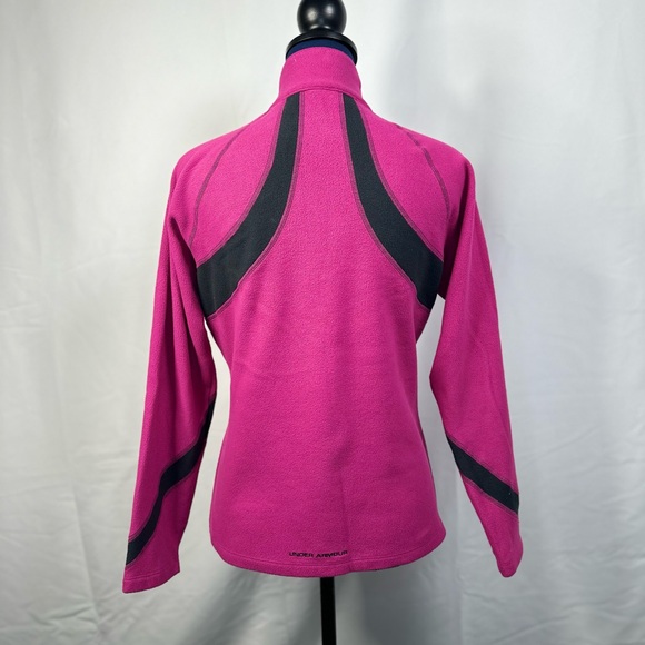 EUC Under Armour Pink/Purple Fleece 1/2 Zip Running Pullover Sweater - Picture 12 of 15